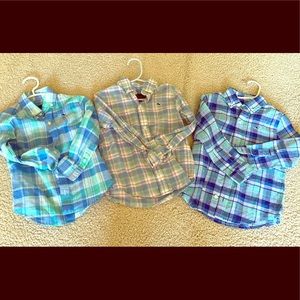 3 size 3 Vineyard Vines long sleeve button downs